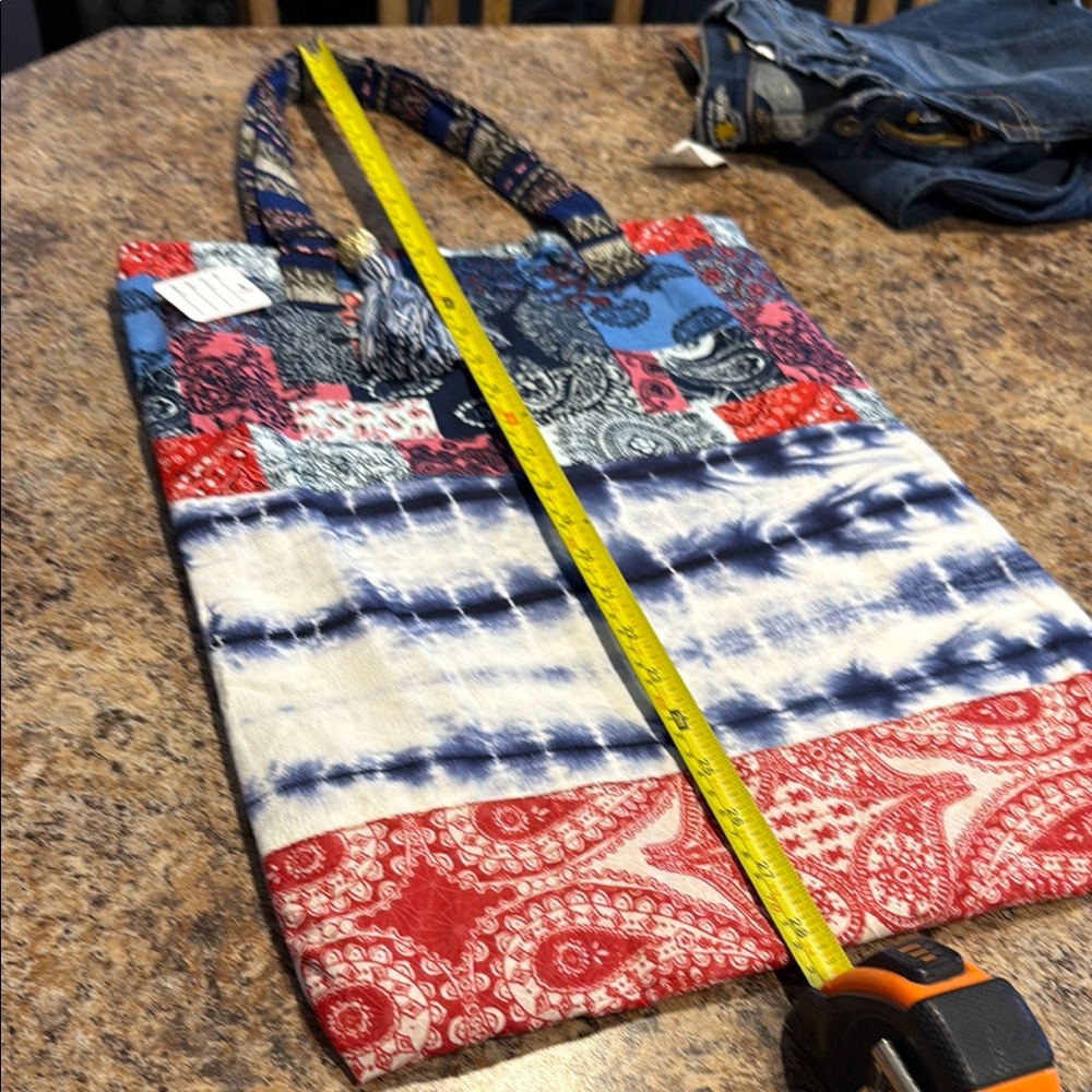 Colorful Patchwork Tote Bag - Picture 5 of 9